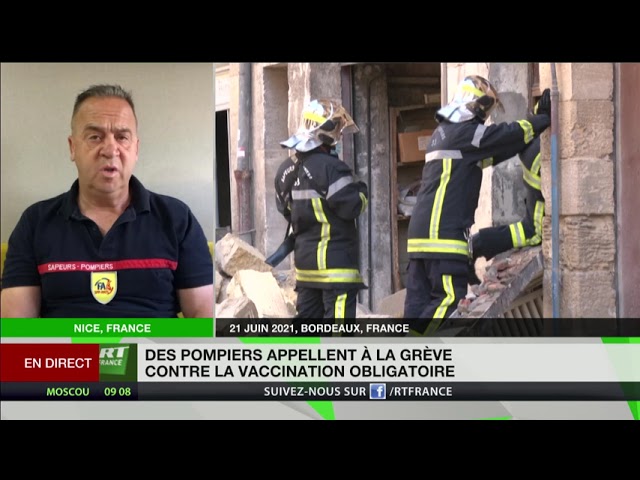 Grève des pompiers : «Nous ne sommes pas en accord avec l’obligation vaccinale»