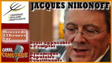 Echange avec Jacques Nikonoff Parcours d’un defenseur de la souverainete populaire