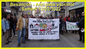 Besançon – Manifestation anti-pass vaccinal samedi 12/02/2022