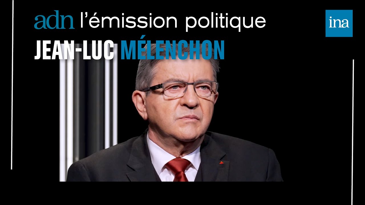 Jean-Luc Mélenchon face à ses archives dans “adn”, l’émission politique de l’INA