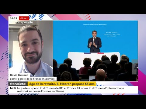 “Macron réélu aurait le programme antisocial le plus violent de la 5e République !” – David Guiraud