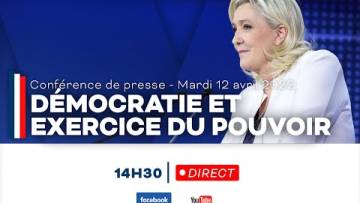 conférence de presse de Marine Le Pen | M la France