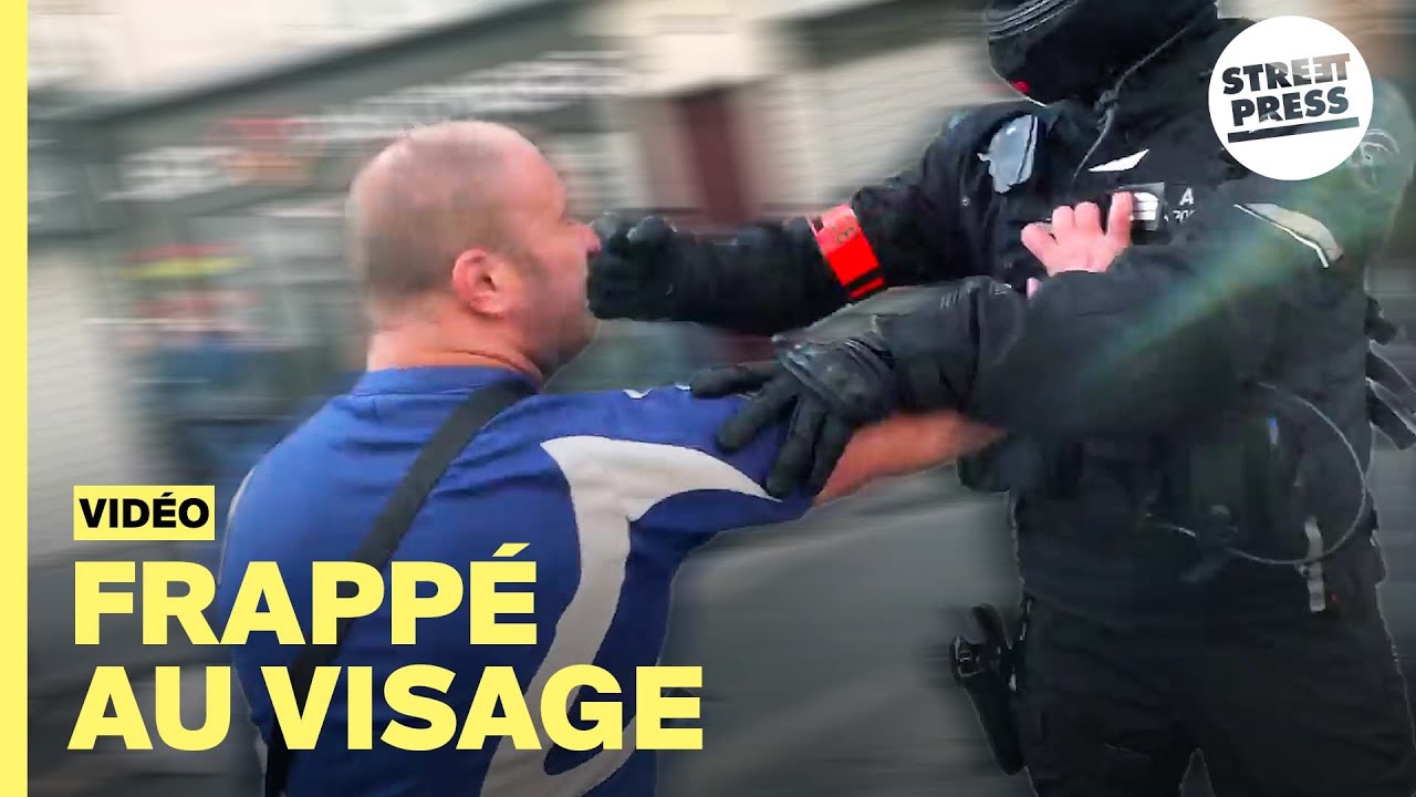 Violences policières : un policier frappe un manifestant
