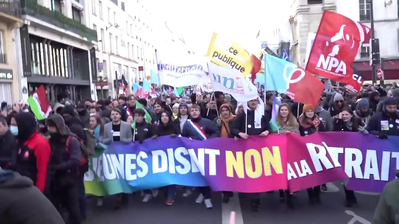 DIRECT – Manifestation des jeunes contre la réforme des retraites à Paris