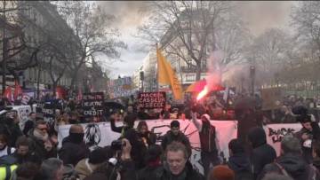 LIVE / EN DIRECT: Paris / France – Rally / Manifestation against Macrons pension reforms -11.02.2023