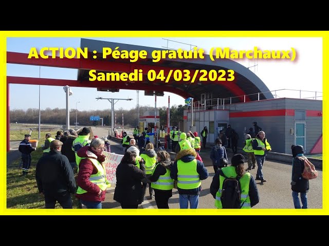 Besançon : Action Péage gratuit à Marchaux le 04/03/2023