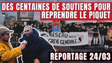 Réquisition des raffineurs : ÉNORME DÉMONSTRATION DE SOLIDARITÉ au Havre – Reportage #24mars