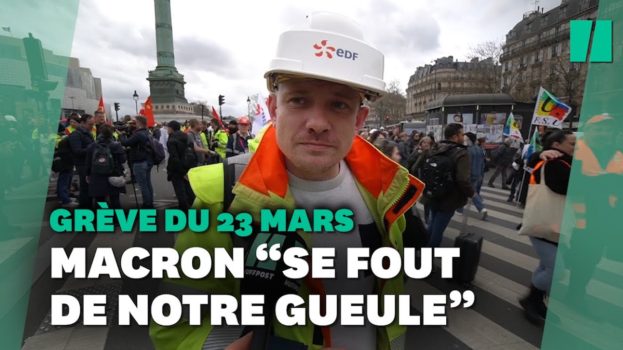 Retraites : ces manifestants estiment que Macron “se fout de notre gueule”en maintenant la réforme