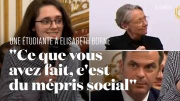 Elisabeth Borne accusée de faire du “mépris social” par une étudiante
