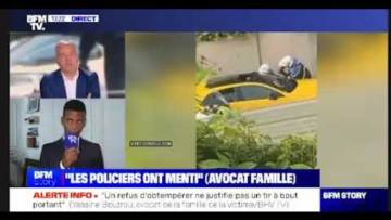Meurtre Nanterre par la Police – BFM essaye de justifier l’assassinat face a Yassine Bouzrou