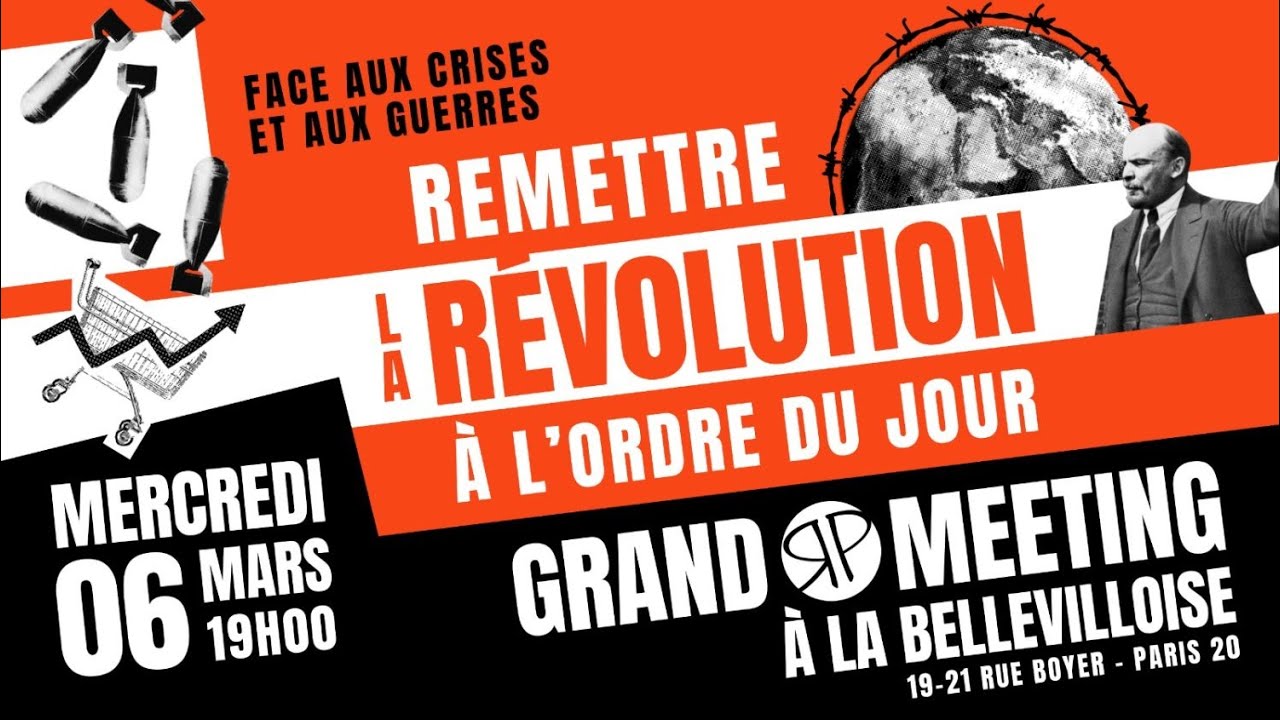 “Remettre la révolution à l’ordre du jour” Meeting de RP avec F. Lordon, S. Hamouri, A. Kazib, …