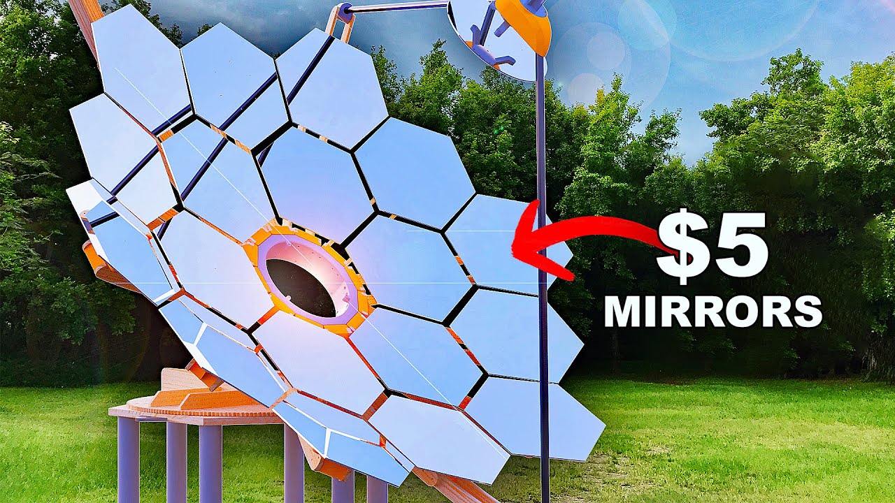 J’ai construit un générateur solaire de 3,5 kW avec des miroirs à 5 $.. (en anglais)