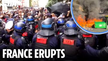 LA FRANCE ÉCLATE : Les forces anti-émeutes prennent d’assaut les manifestants du mouvement « Bloquer tout » qui paralysent le pays