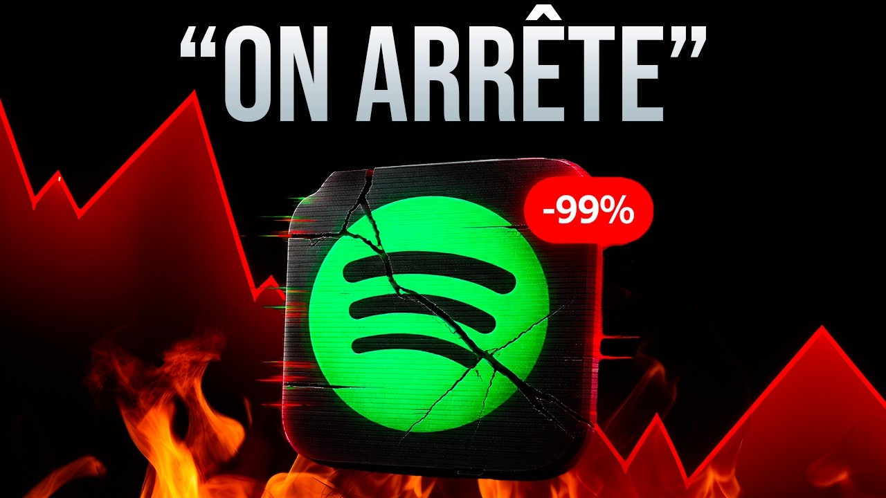 La chute brutale de Spotify