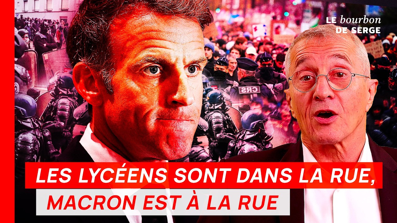 Les lycéens sont dans la rue, MACRON EST À LA RUE
